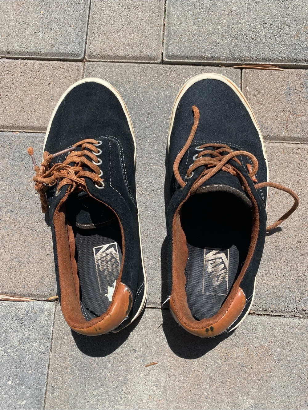 Vans Black and Brown Skate Sneakers
